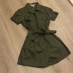 Forever 21 olive green romper